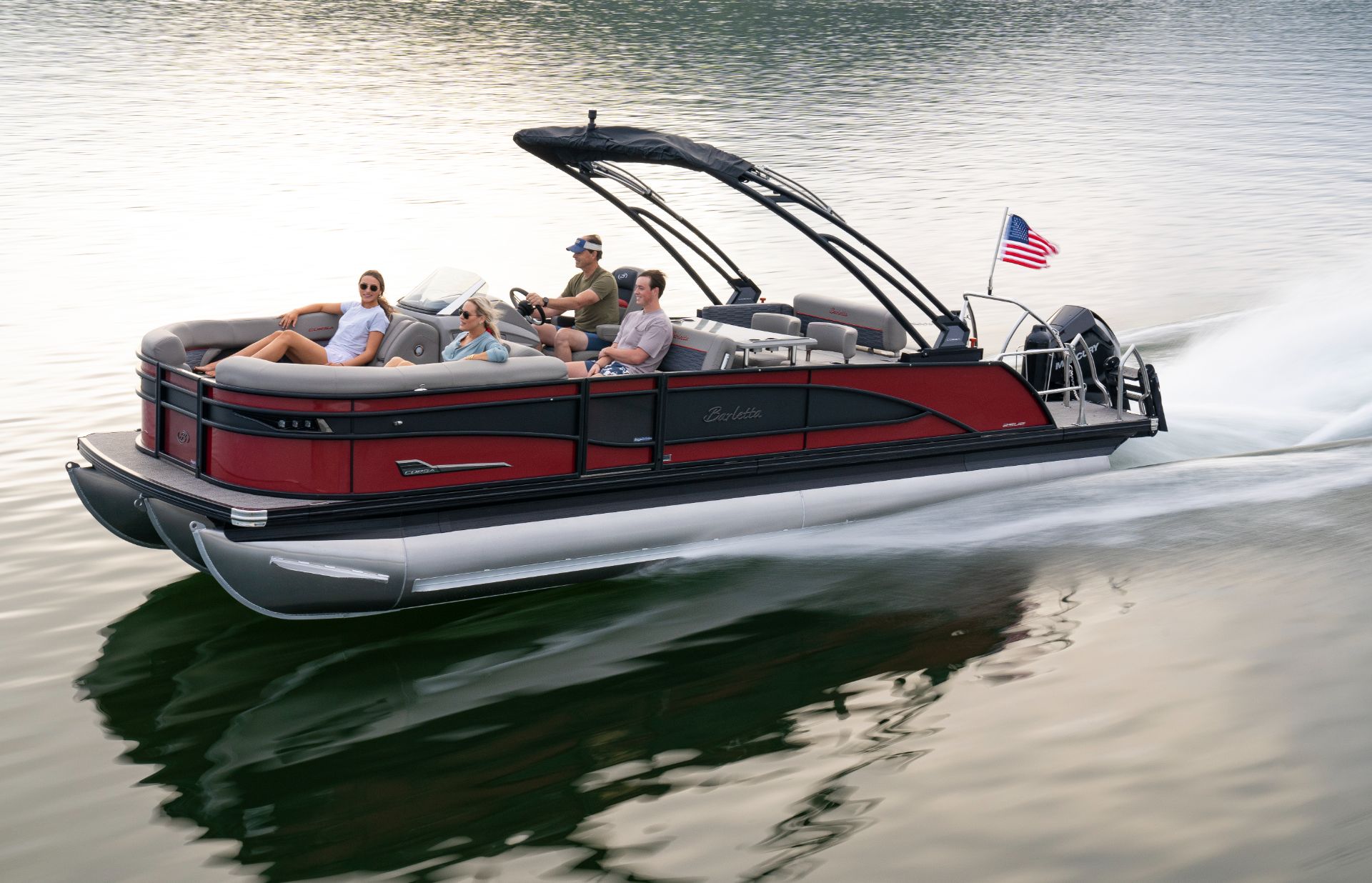Corsa Ultra Entertainer Floorplans & Specs Barletta Pontoon Boats